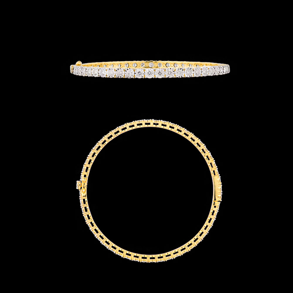 Delicate Bangles – 18K Yellow Gold | Gharenu GH004BNGBSP70066