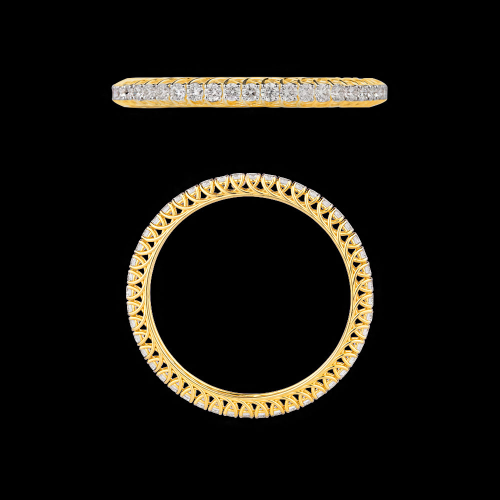 Exclusive Bangles – 18K Yellow Gold | Gharenu GH004BNGNDP7051