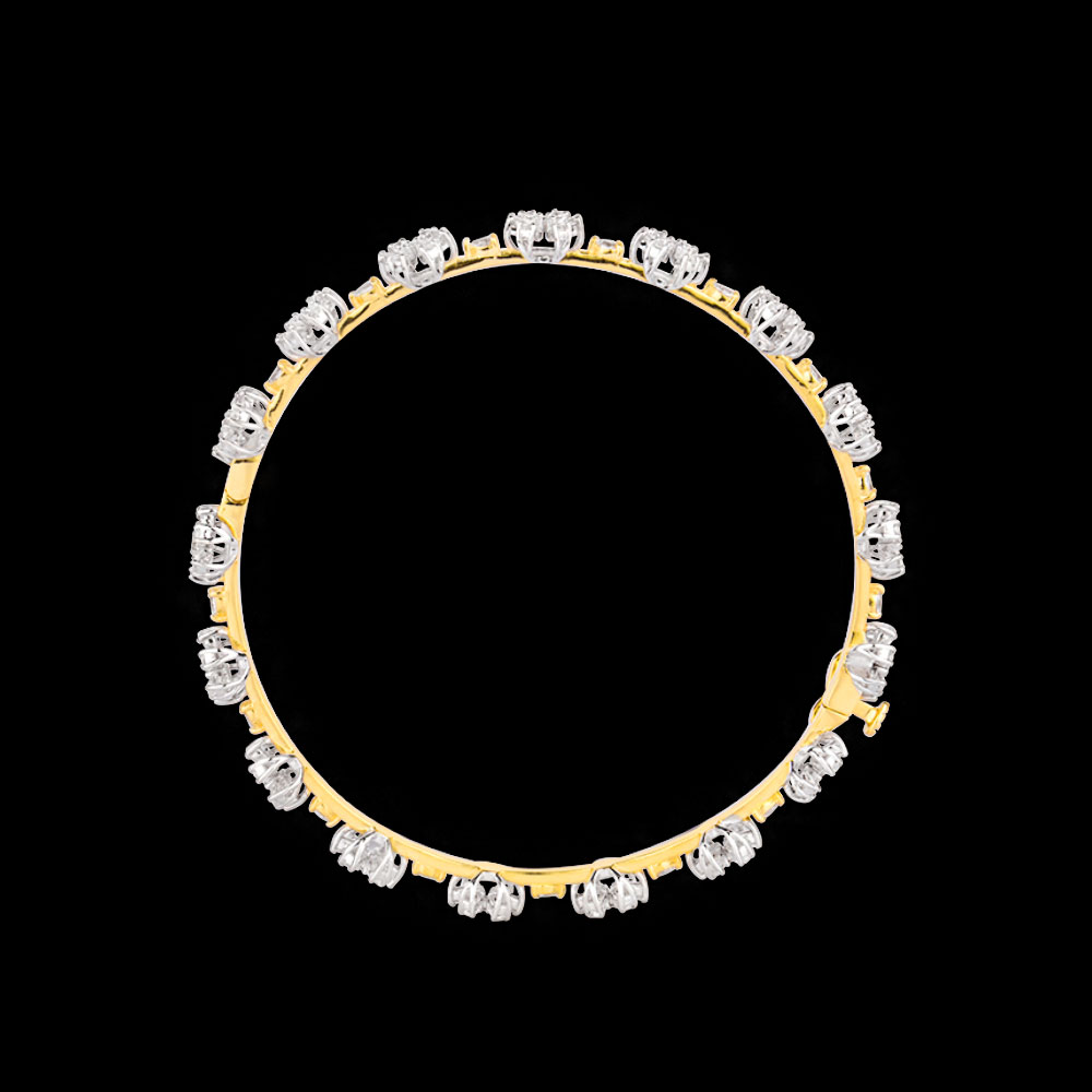 Delicate Bangles – 18K Two Tone (Rose Gold + Yellow Gold) | Gharenu GH048BNGBA-1160 Delicate Bangles – 18K Two Tone (Rose Gold + Yellow Gold) | Gharenu GH048BNGBA-1160