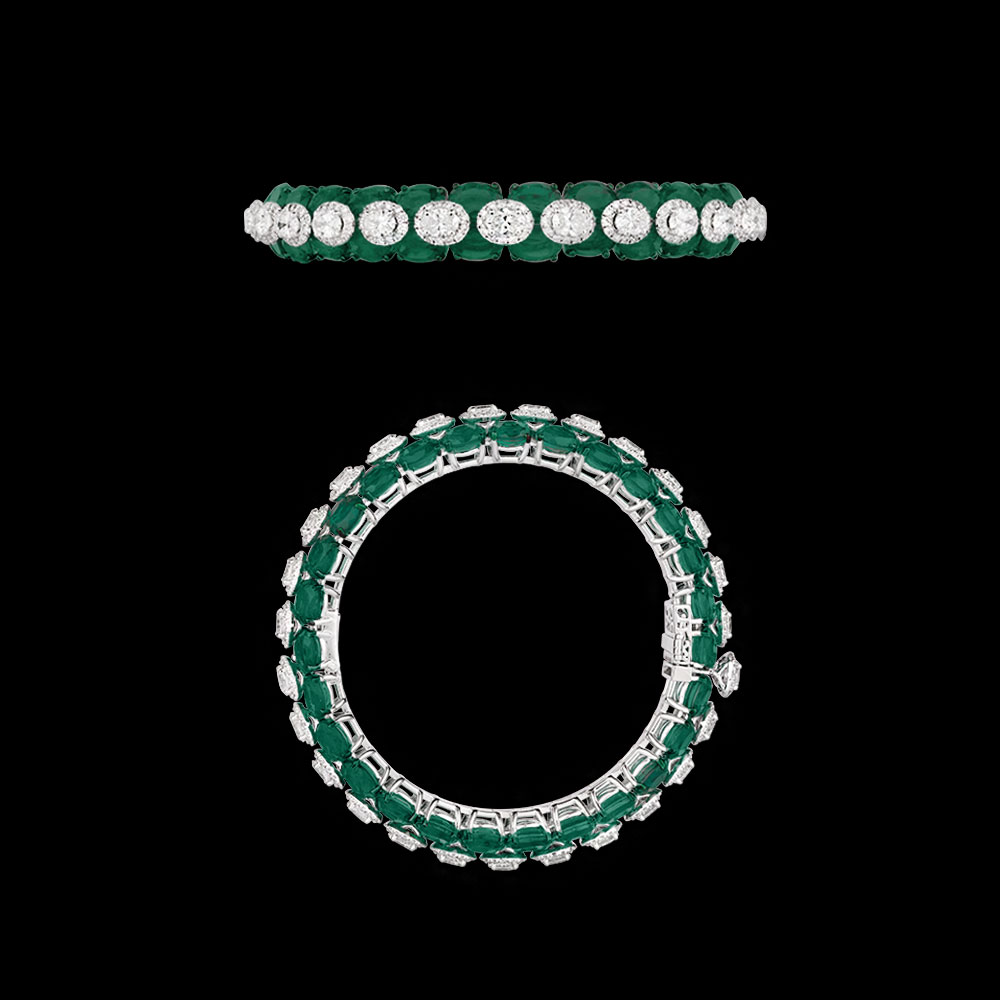 Bangles – 18K White Gold | Gharenu GH066BNGBG0029(E)-2