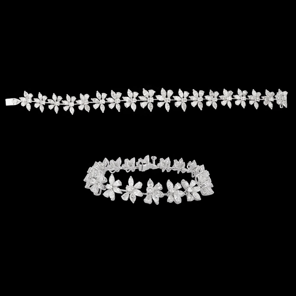 Bracelets – 18K White Gold | Gharenu AYV-AAA-554-1_BLK