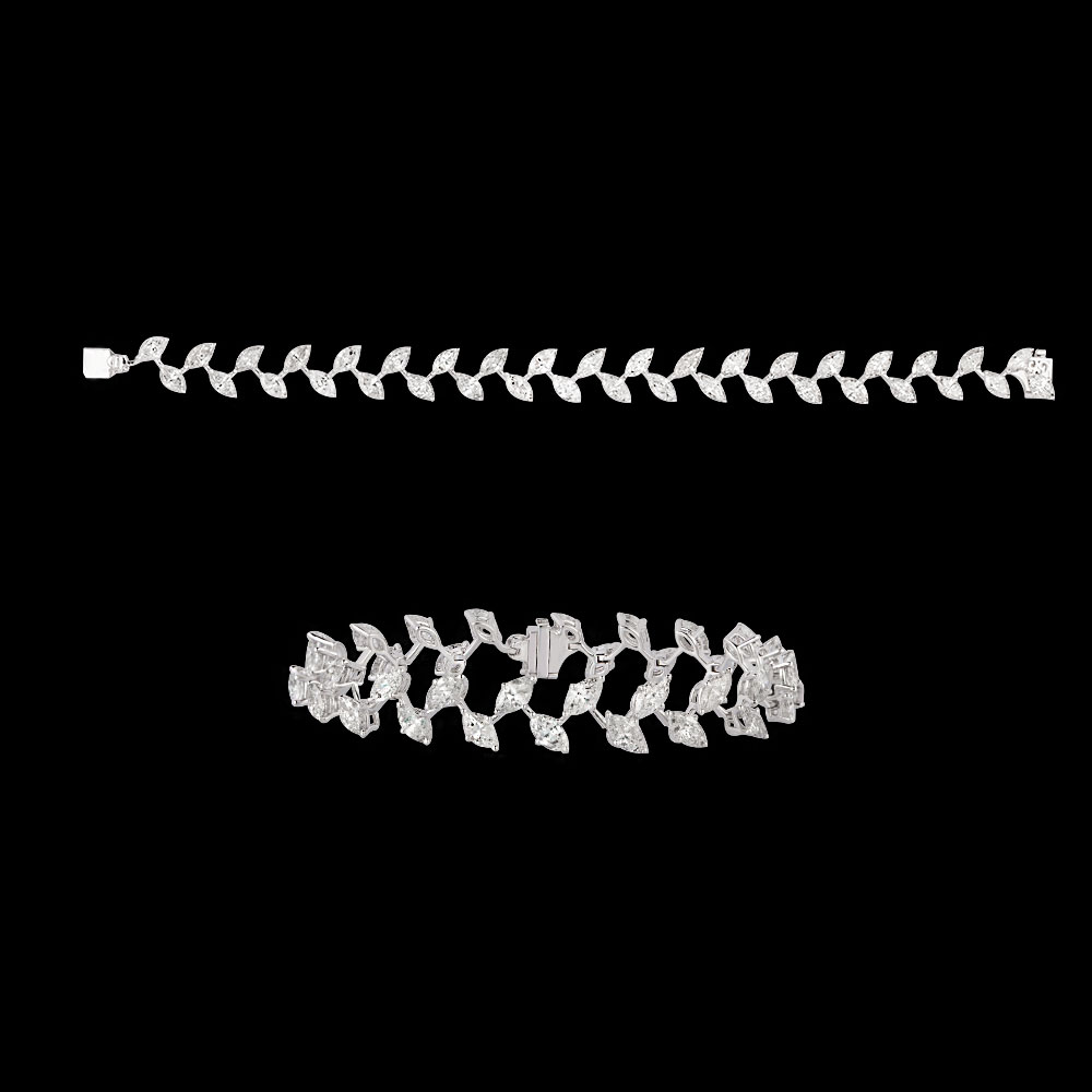 Bracelets – 18K White Gold | Gharenu AYV-AAA-616-1_BLK
