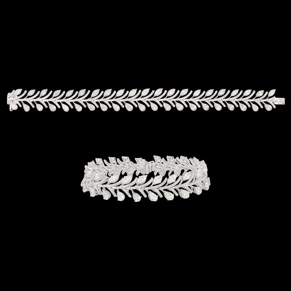 Bracelets – 18K White Gold | Gharenu AYV-AAA-654-1_BLK
