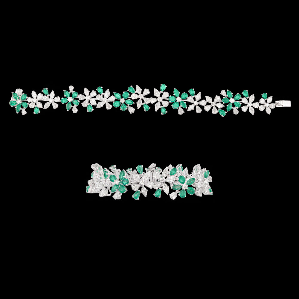 Bracelets – 18K White Gold | Gharenu AYV-AAA-678-1_BLK