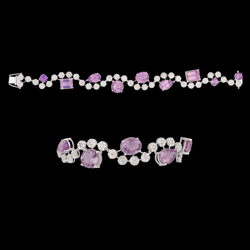 Delicate Bracelets – 14K White Gold | Gharenu GH004WBRBSP11108(AT)