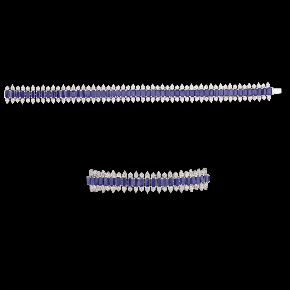 Gemstone Bracelets – 14K White Gold | Gharenu GH004WBRBSP11110(B)