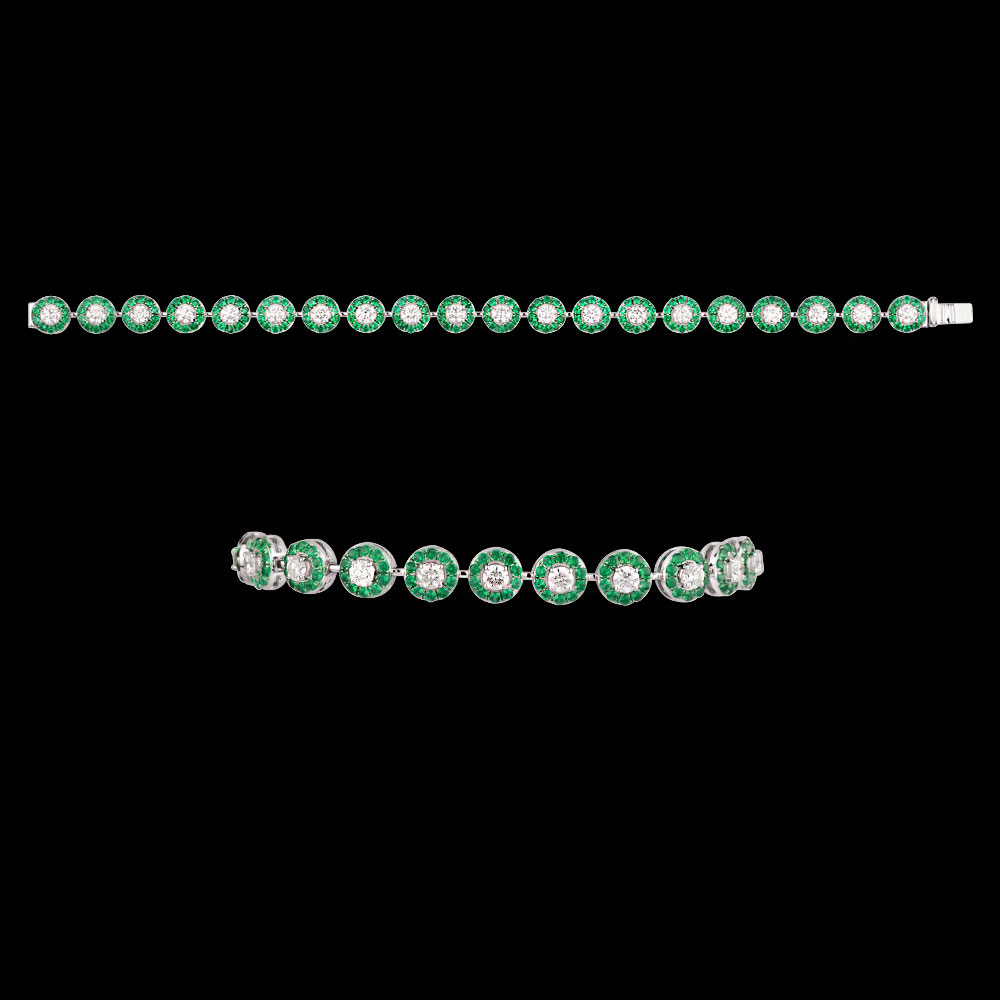 Gemstone Bracelets – 18K White Gold | Gharenu GH004WBRNDP11245(E)
