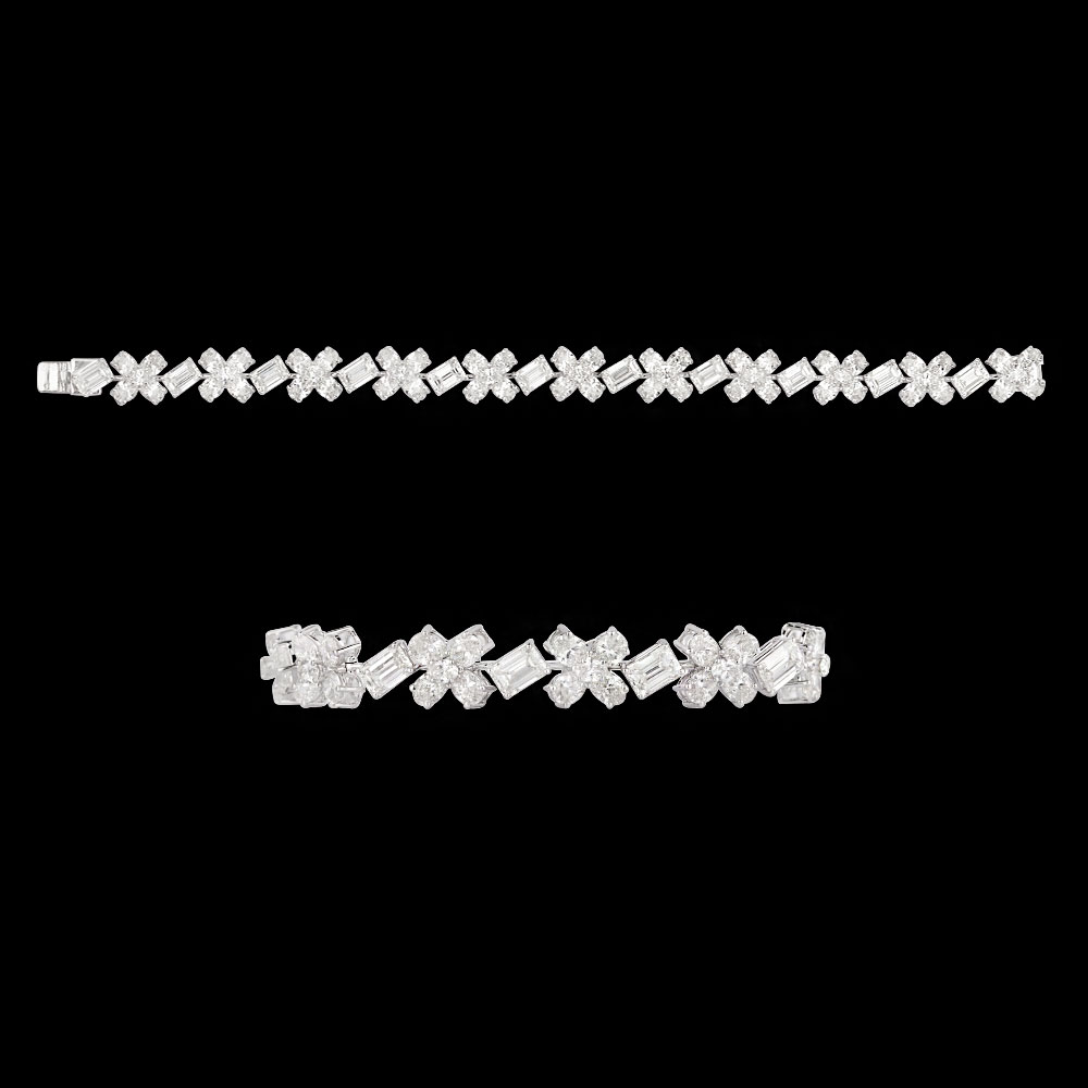 Exclusive Tennis Bracelets – 18K White Gold | Gharenu GH004WBRNDP11247
