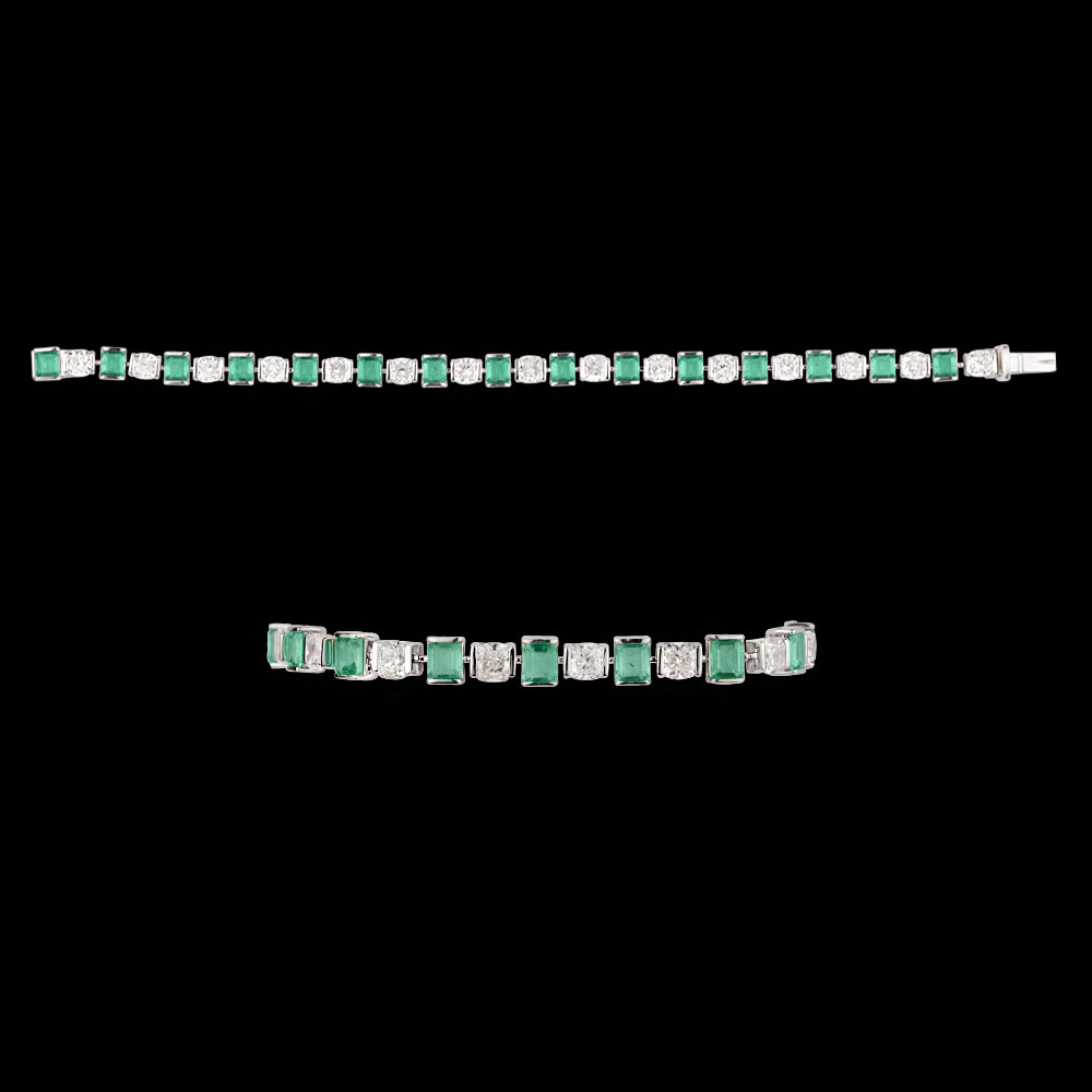 Gemstone Bracelets – 18K White Gold | Gharenu GH004WBRNDP11249(E)