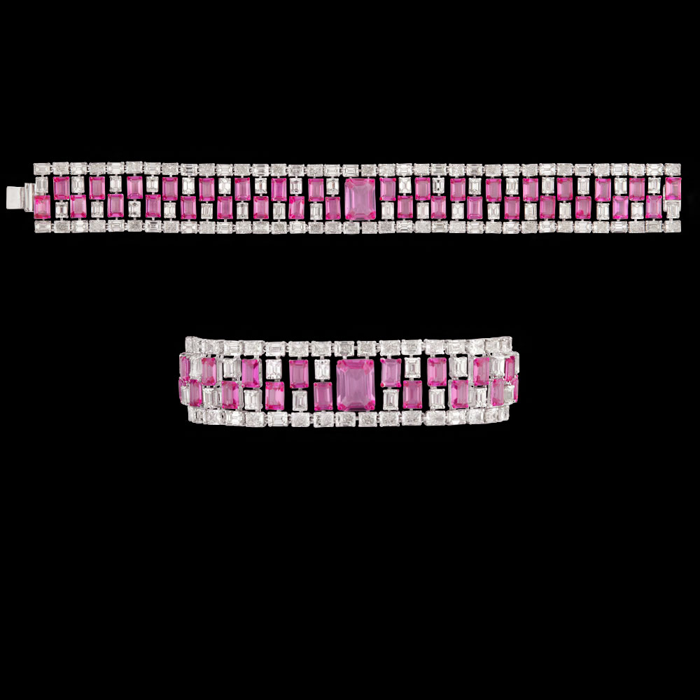 Gemstone Bracelets – 18K White Gold | Gharenu GH004WBRNDP11251(R)