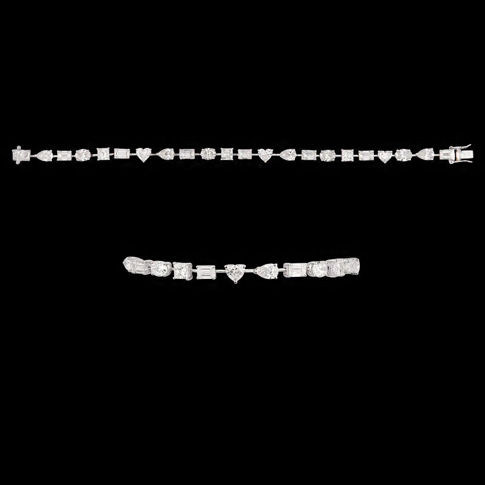 Exclusive Tennis Bracelets – 14K White Gold | Gharenu GH004WBRNDP11252