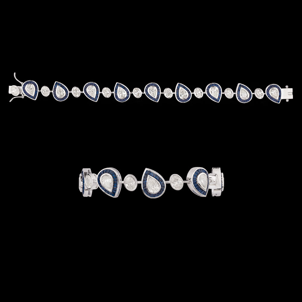 Delicate Bracelets – 14K White Gold | Gharenu GH004WBRNDP11262(B)