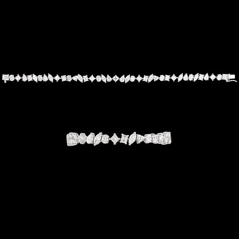 Pointer Bracelets – 14K White Gold | Gharenu GH004WBRNDP11276 Pointer Bracelets – 14K White Gold | Gharenu GH004WBRNDP11276