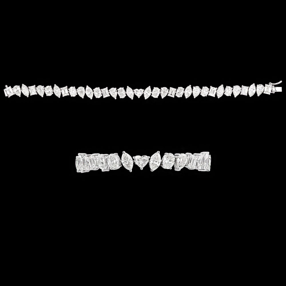 Pointer Bracelets – 14K White Gold | Gharenu GH004WBRNDP11277 Pointer Bracelets – 14K White Gold | Gharenu GH004WBRNDP11277