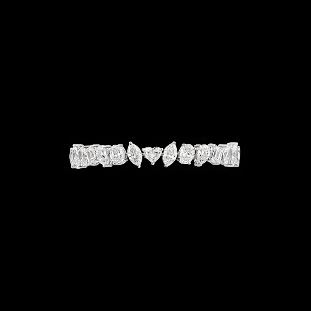 Pointer Bracelets – 14K White Gold | Gharenu GH004WBRNDP11277 Pointer Bracelets – 14K White Gold | Gharenu GH004WBRNDP11277