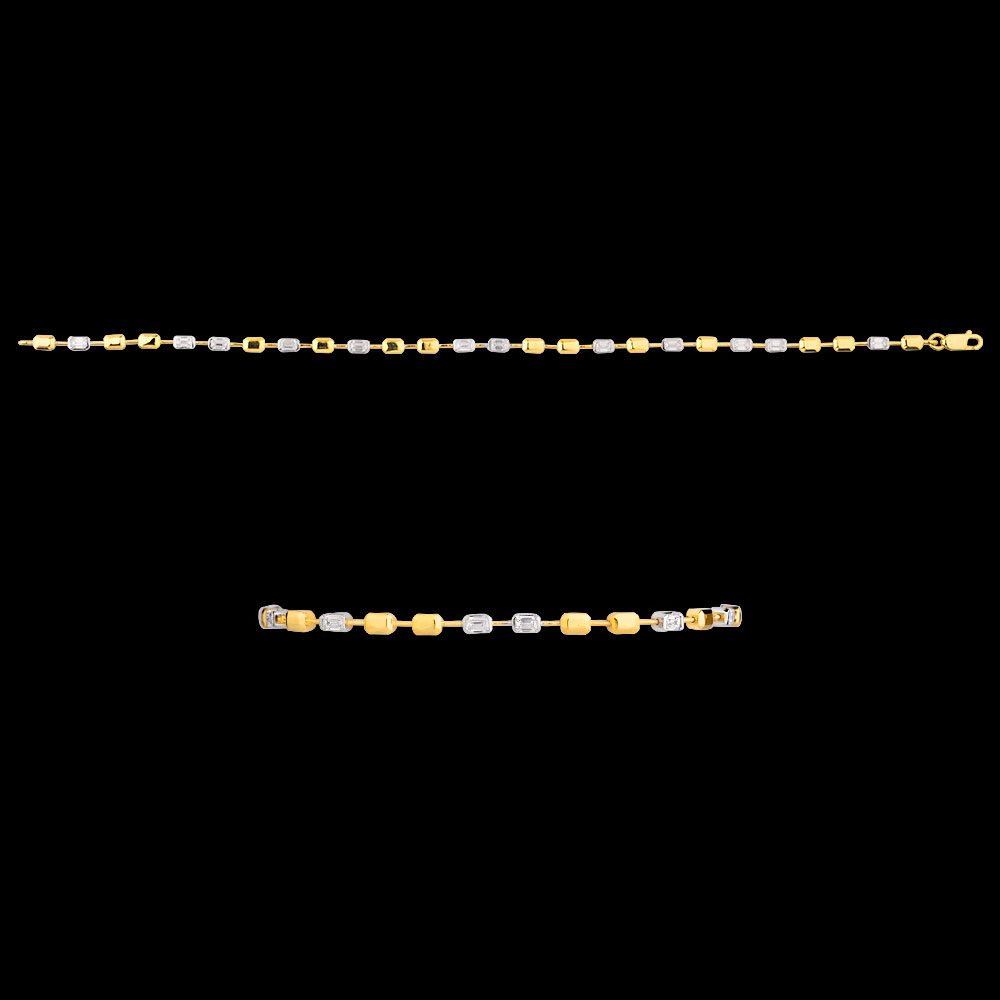 18K Two Tone (Rose Gold + Yellow Gold) DELICATE BRACELETS
