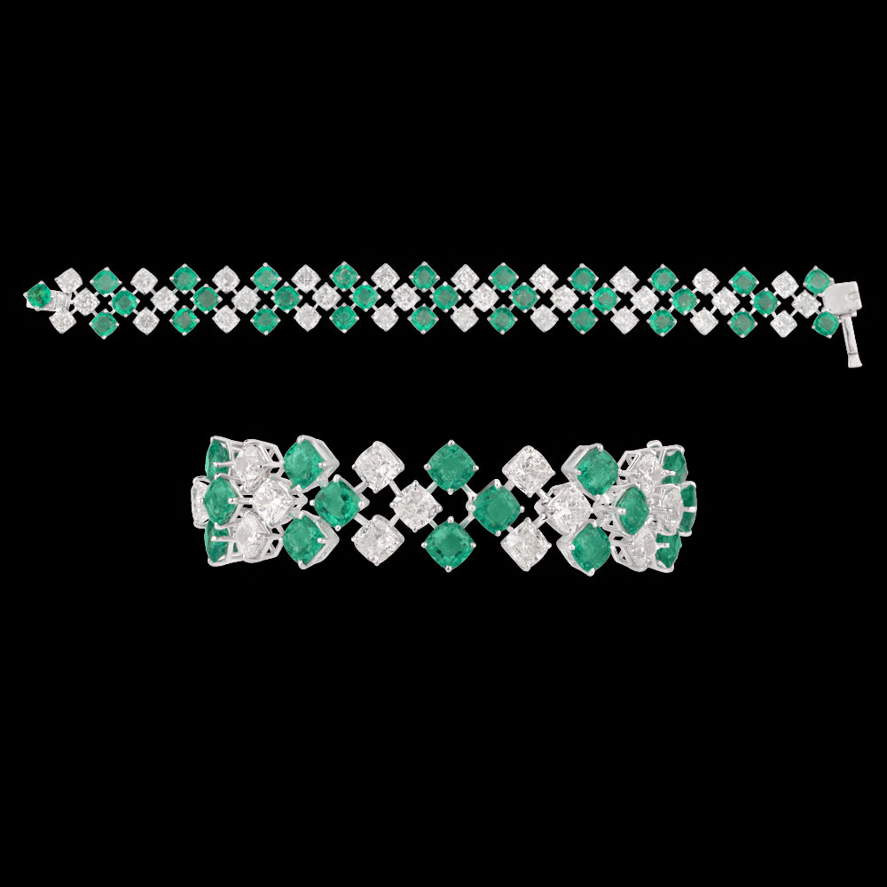 18K White Gold Pointer Bracelets