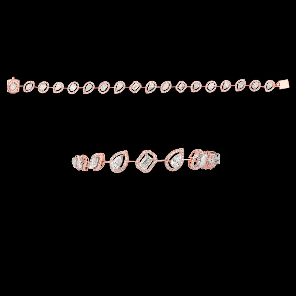 18K Two Tone (Rose Gold + White Gold) EXCLUSIVE TENNIS BRACELETS