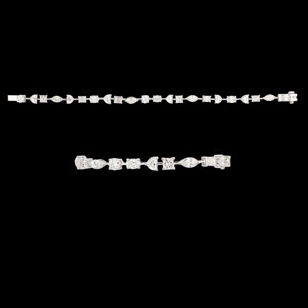 Exclusive Tennis Bracelets – 18K White Gold | Gharenu GH085WBRMEWB001