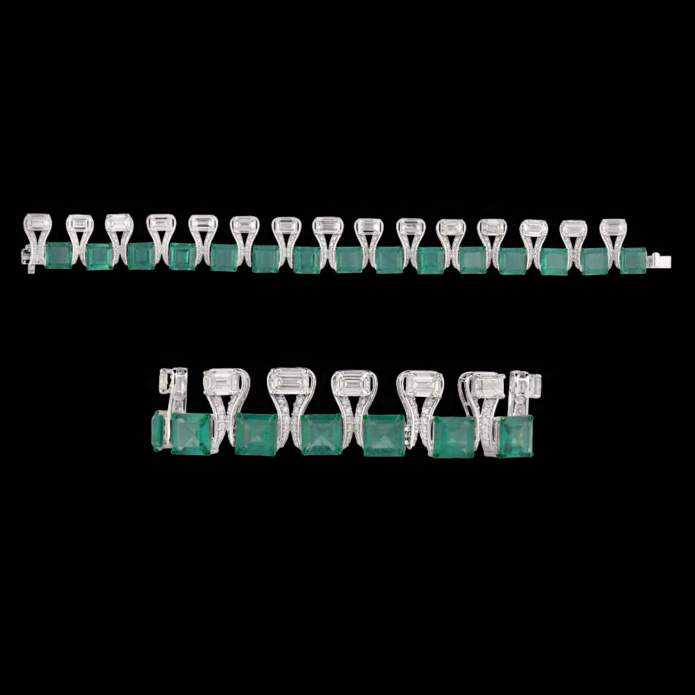 Gemstone Bracelets – 14K White Gold | Gharenu GH085WBRMEWB005(E)
