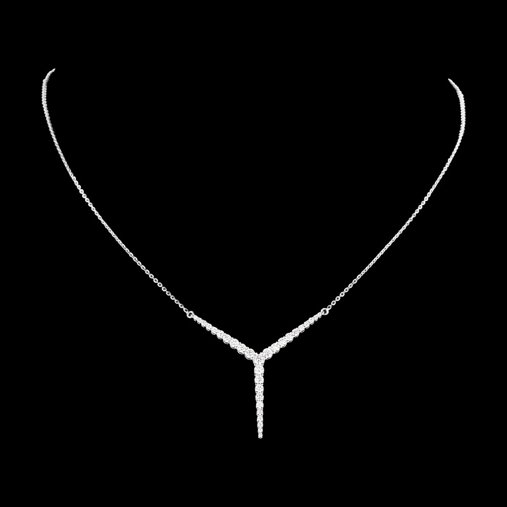 Diamond Chains – 14K White Gold | Gharenu GH004NKCBSPCH2629