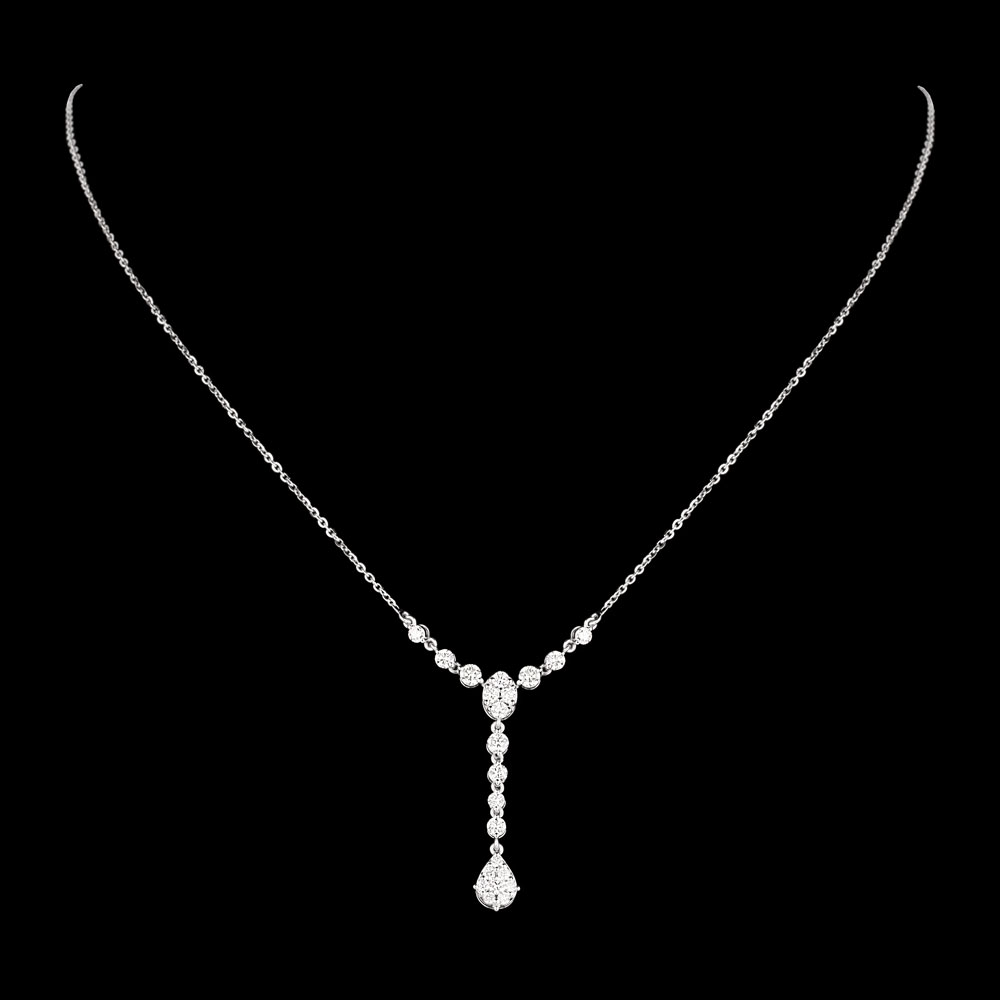 Diamond Chains – 14K White Gold | Gharenu GH004NKCBSPCH2632