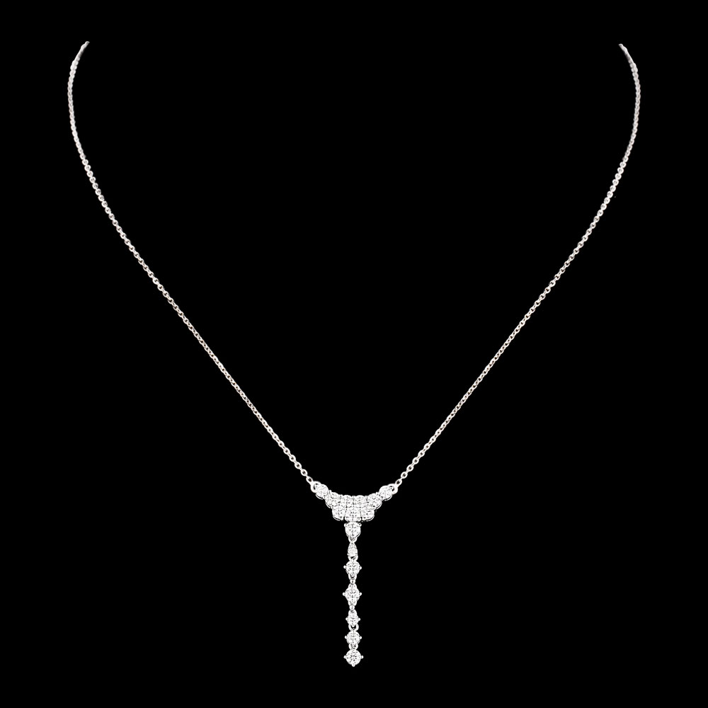 Diamond Chains – 14K White Gold | Gharenu GH004NKCBSPCH2633