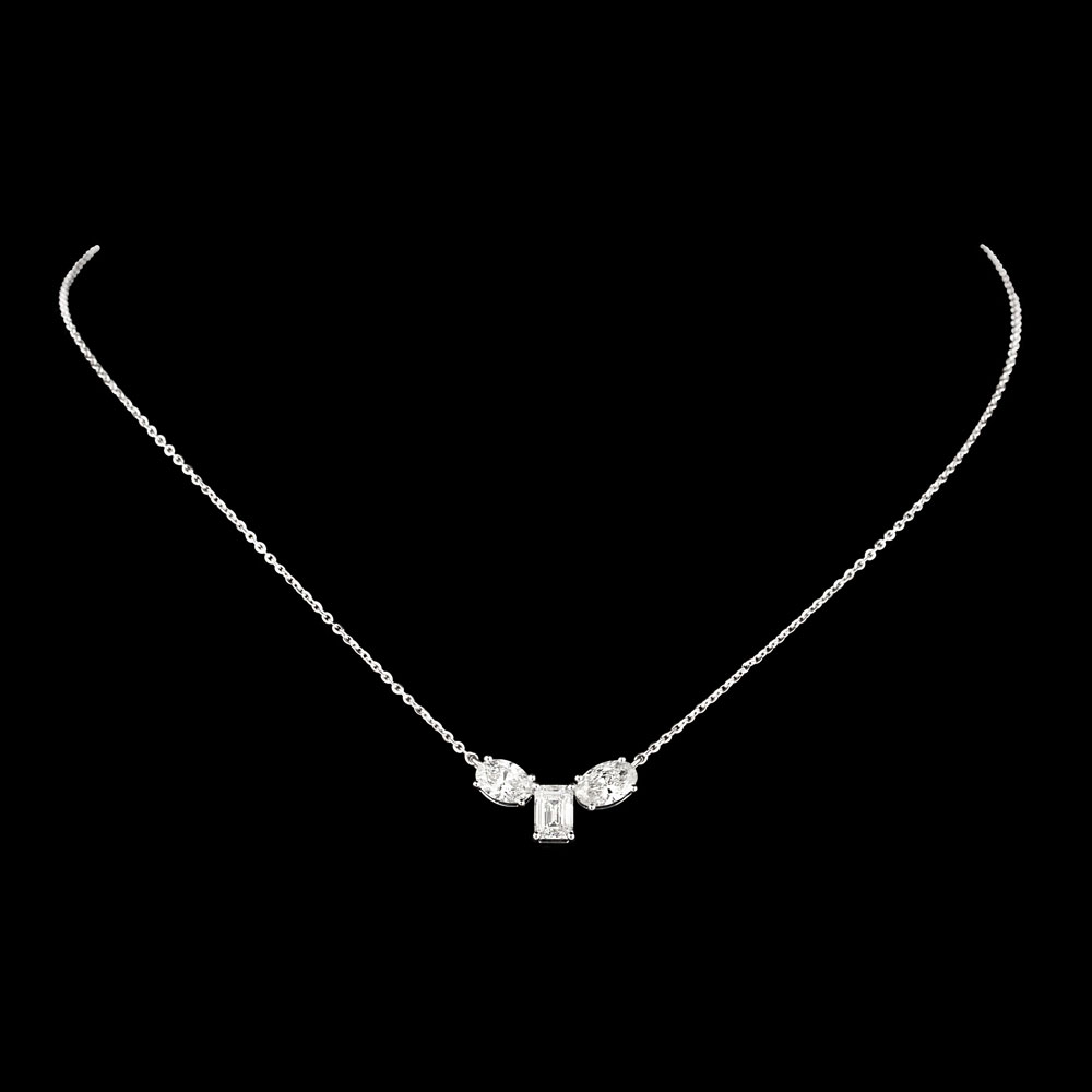 Diamond Chains – 18K White Gold | Gharenu GH074NKCTLP-128
