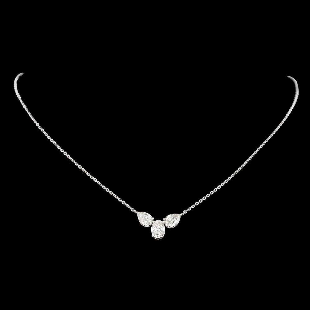 Diamond Chains – 18K White Gold | Gharenu GH074NKCTLP-129
