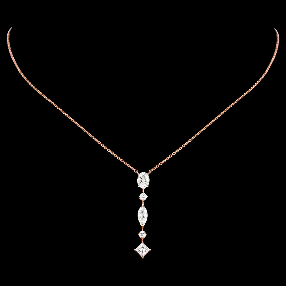 Diamond Chains – 18K Rose Gold | Gharenu GH074NKCTLP-135