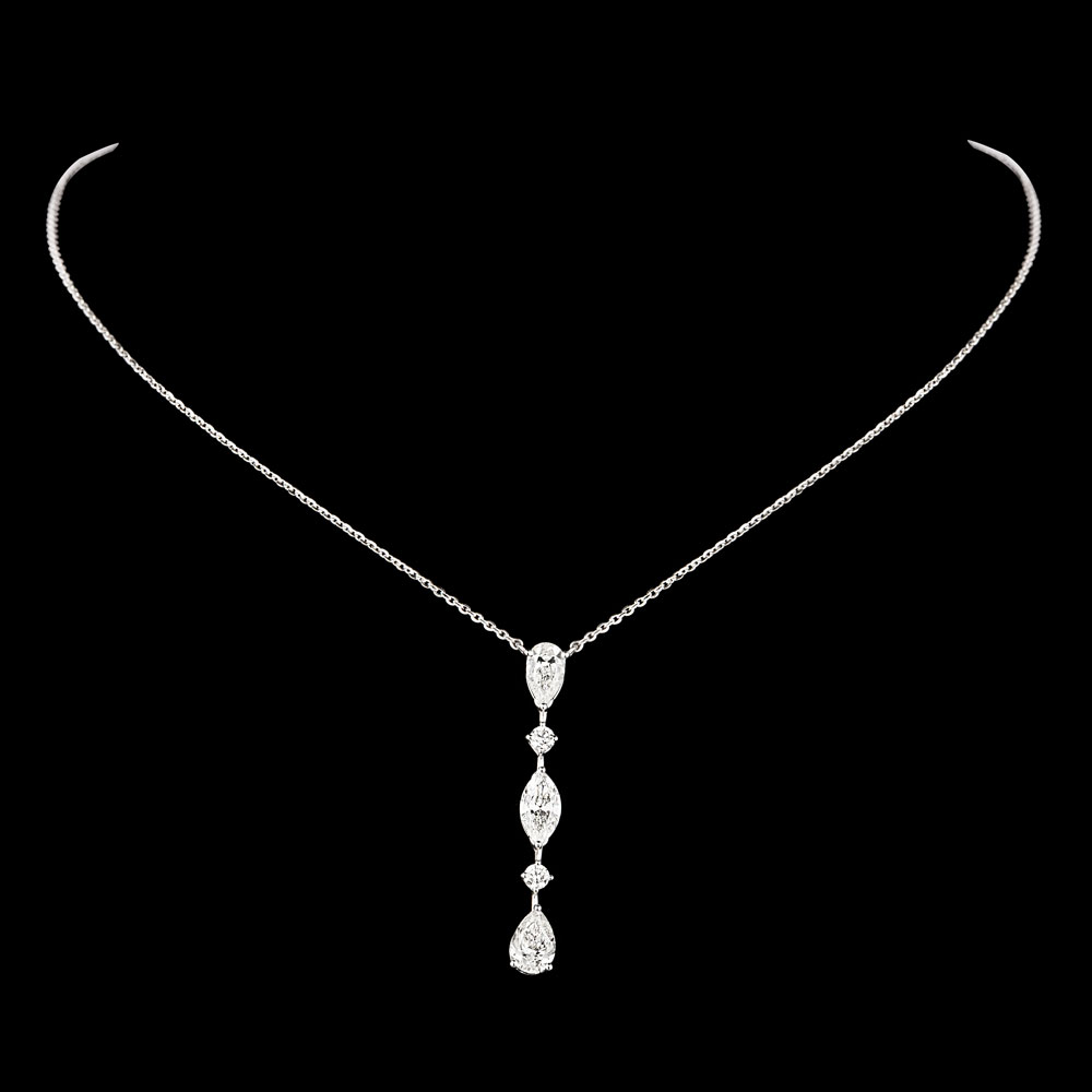 Diamond Chains – 18K White Gold | Gharenu GH074NKCTLP-136