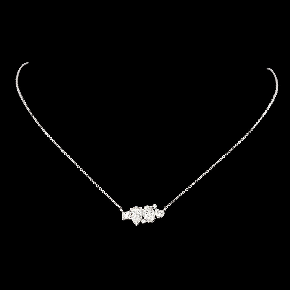 Diamond Chains – 18K White Gold | Gharenu GH074NKCTLP-137