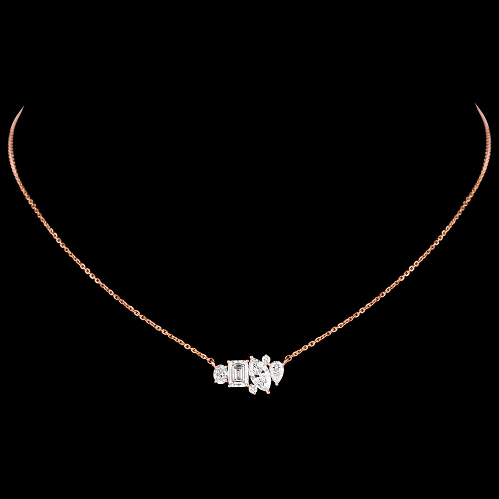 Diamond Chains – 18K Rose Gold | Gharenu GH074NKCTLP-138