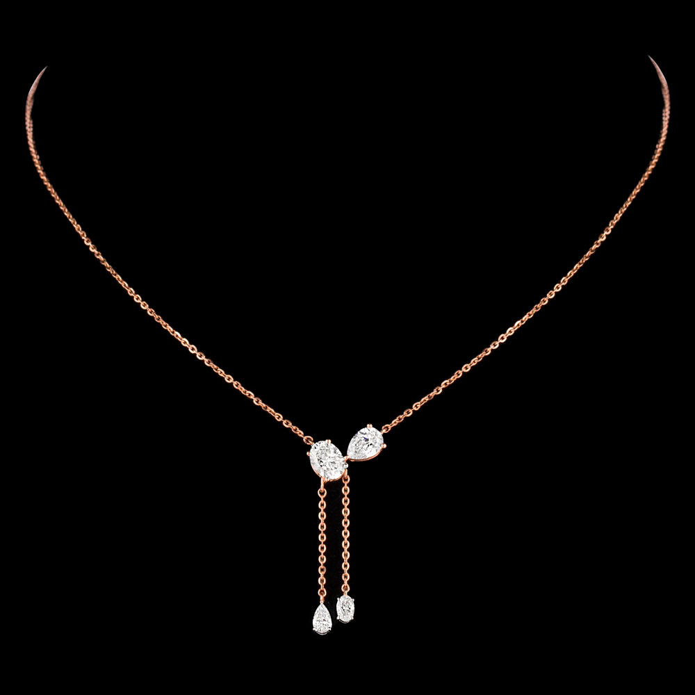 Diamond Chains – 18K Rose Gold | Gharenu GH074NKCTLP-139