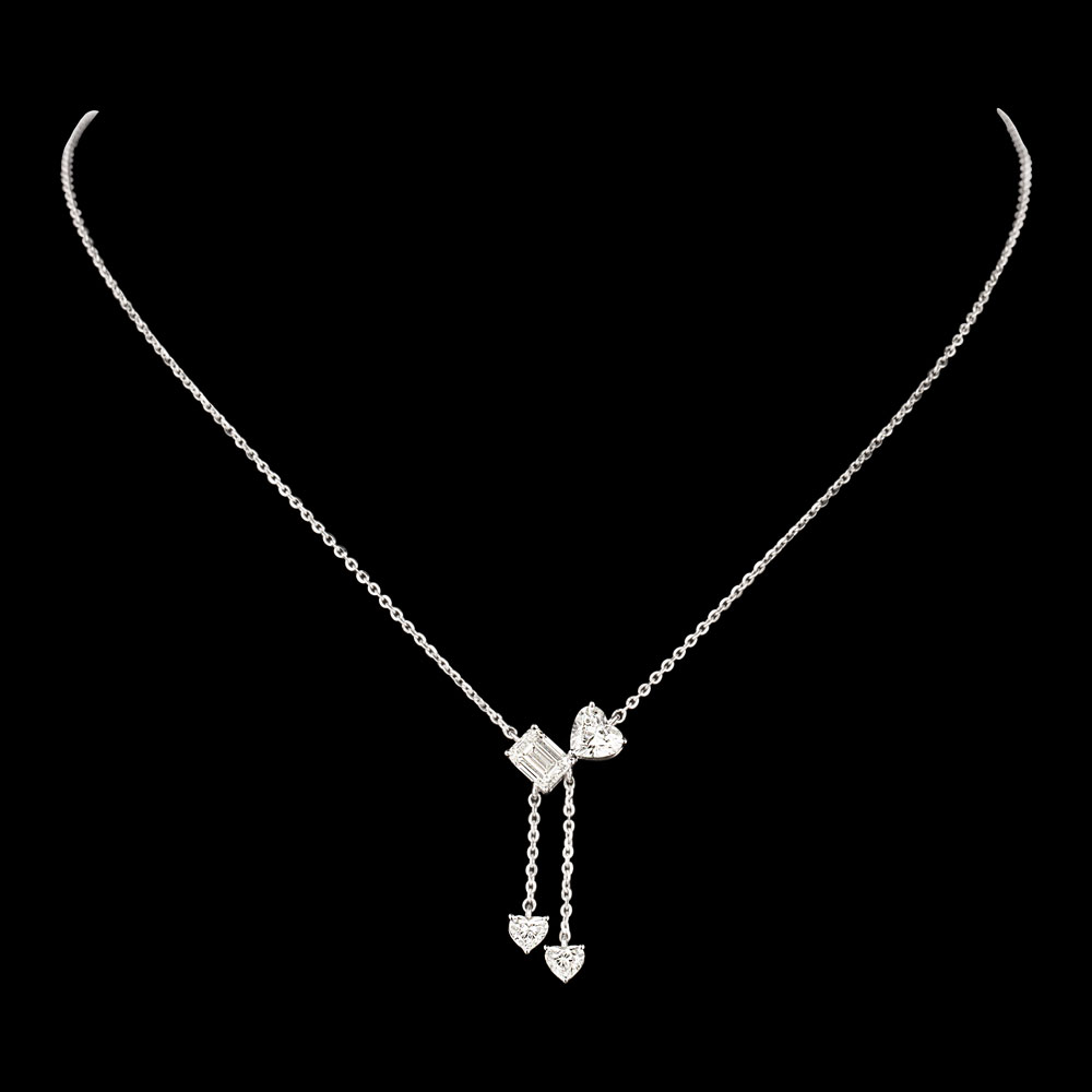 Diamond Chains – 18K White Gold | Gharenu GH074NKCTLP-140