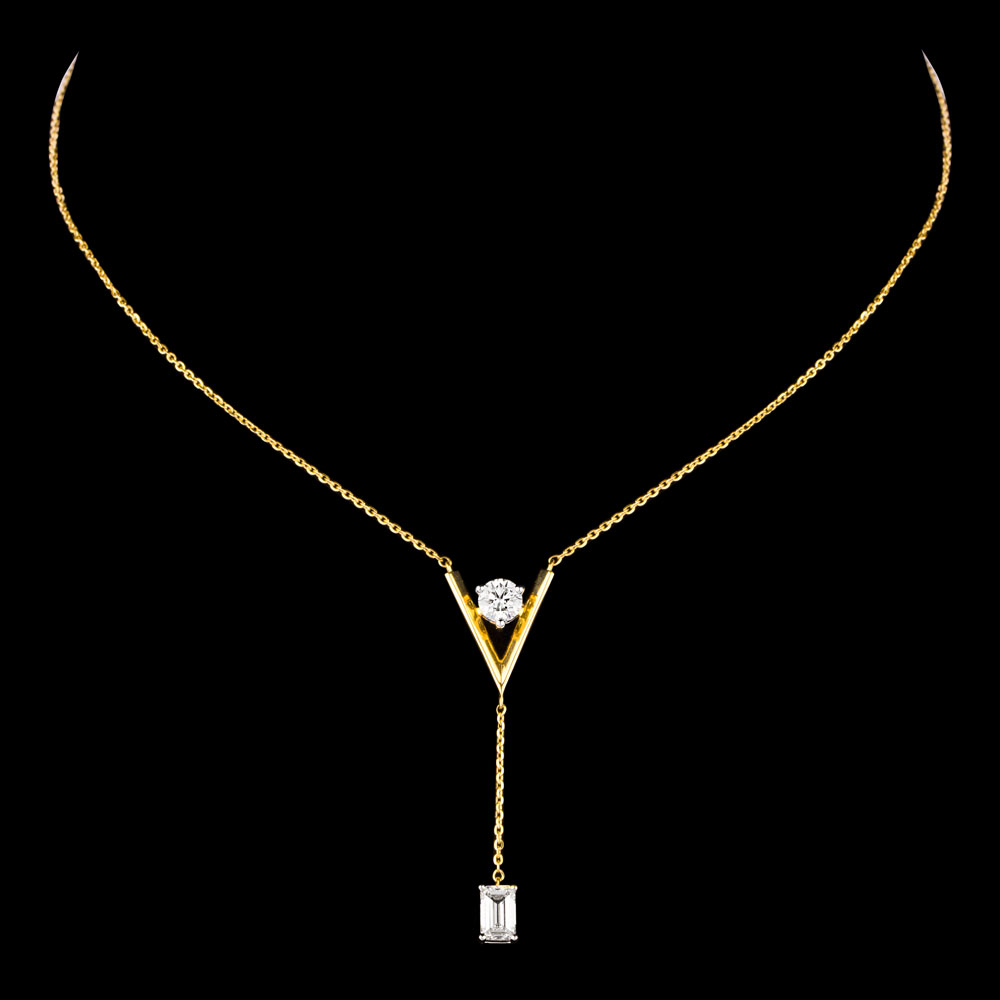 Diamond Chains – 18K Yellow Gold | Gharenu GH074NKCTLP-145