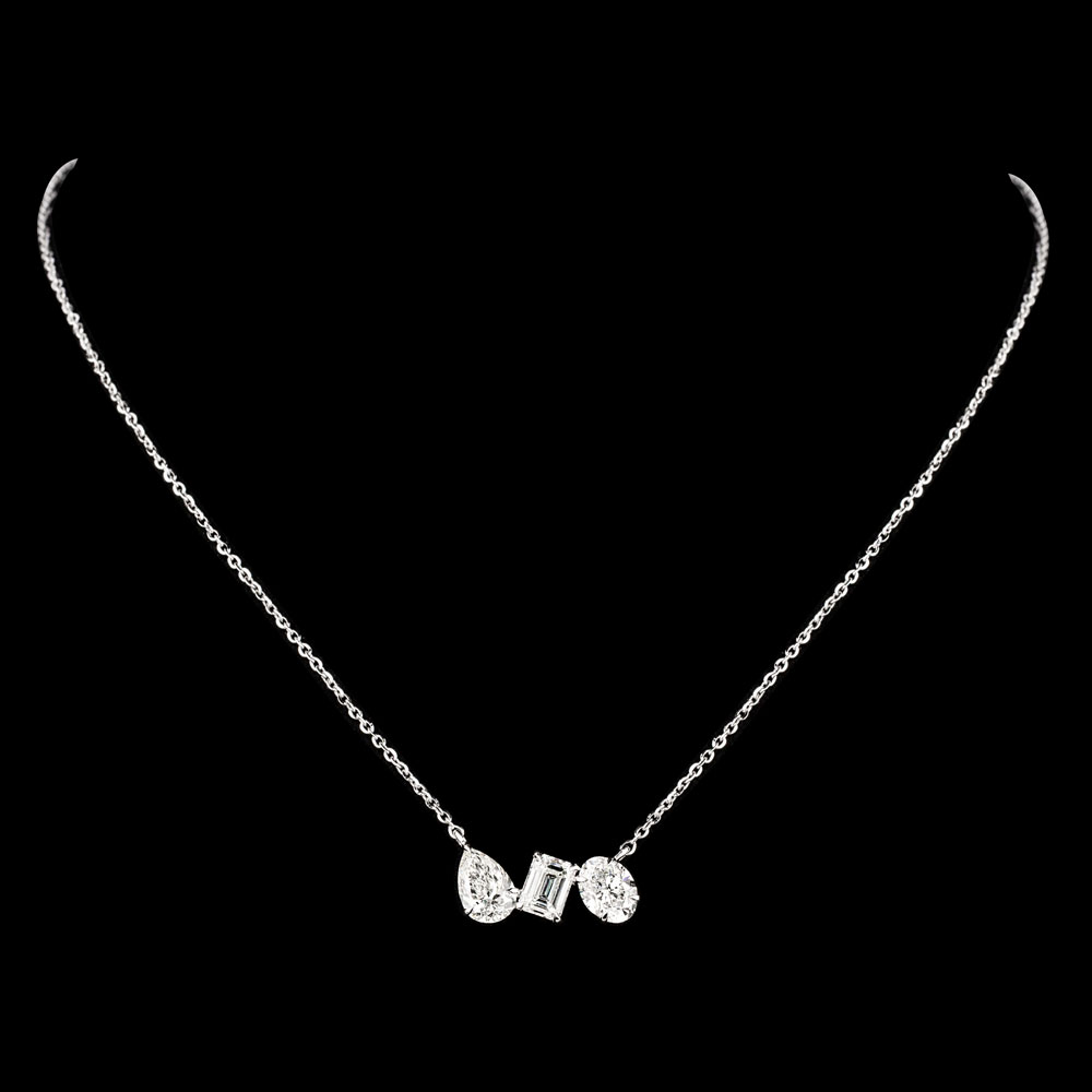 Diamond Chains – 18K White Gold | Gharenu GH074NKCTLP-147