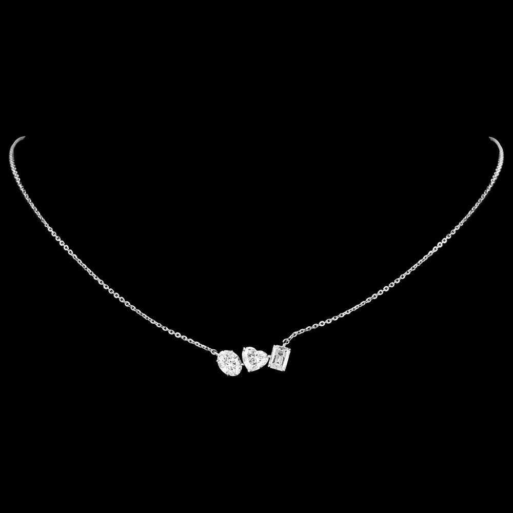 Diamond Chains – 18K White Gold | Gharenu GH074NKCTLP-148