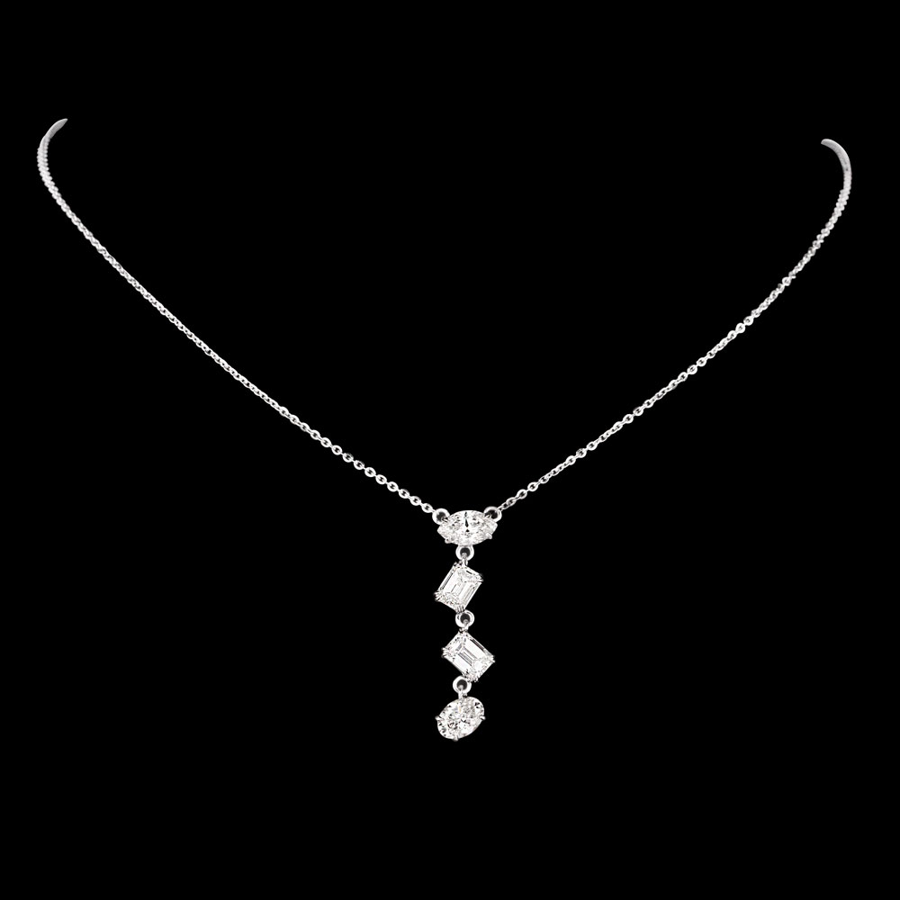 Diamond Chains – 18K White Gold | Gharenu GH074NKCTLP-149