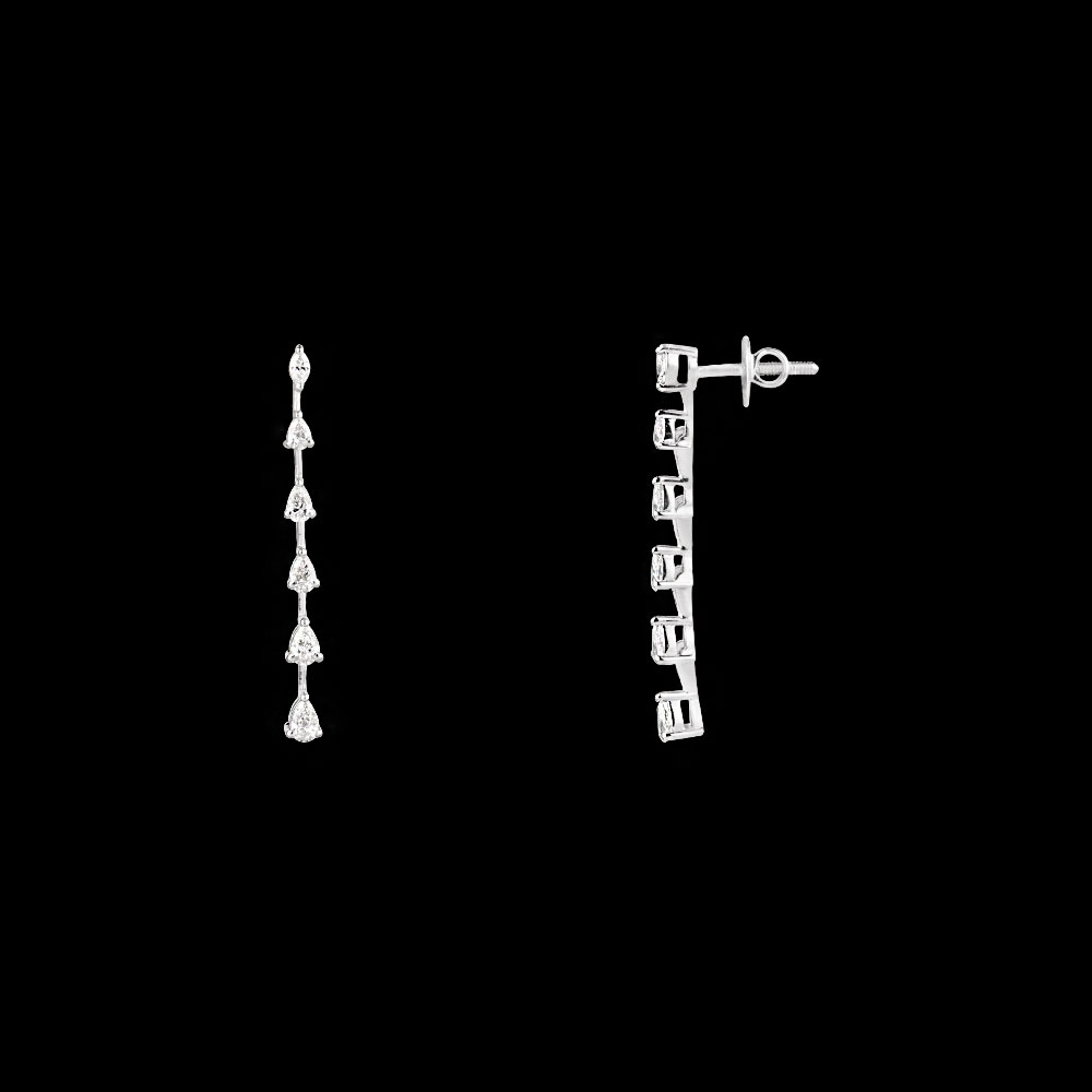 18K White Gold DANGLERS