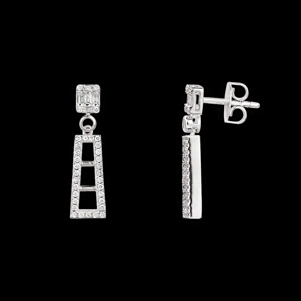 Studs – 14K White Gold | Gharenu GH004ERGBSP3010274