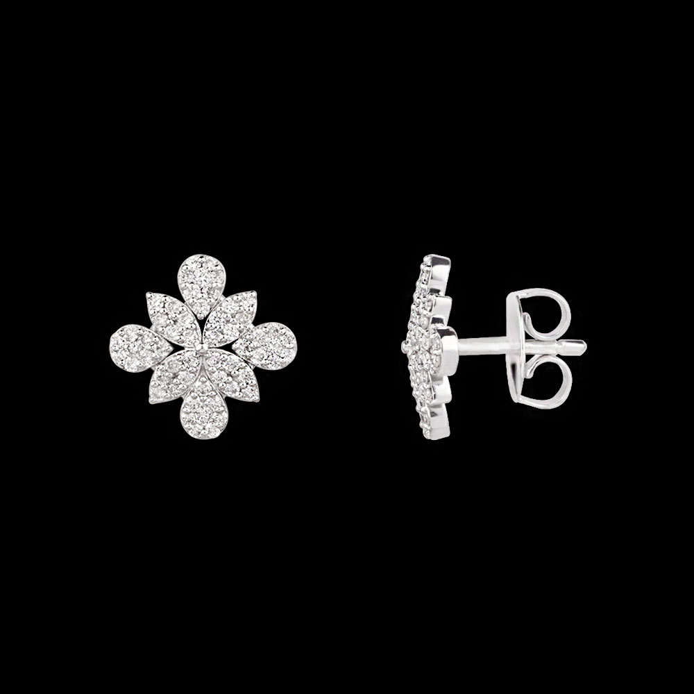 Studs – 14K White Gold | Gharenu GH004ERGBSP3010283