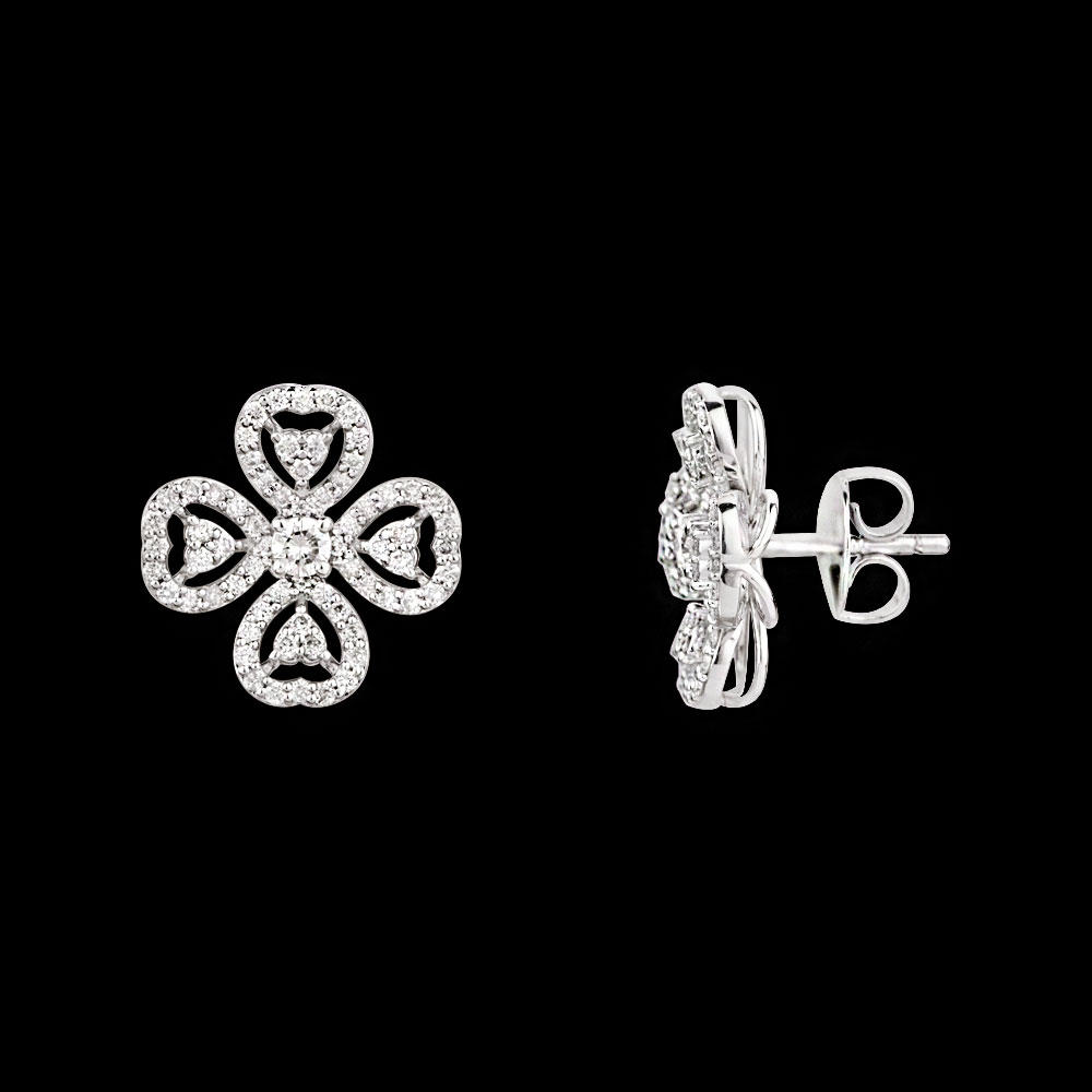 Studs – 14K White Gold | Gharenu GH004ERGBSP3010284