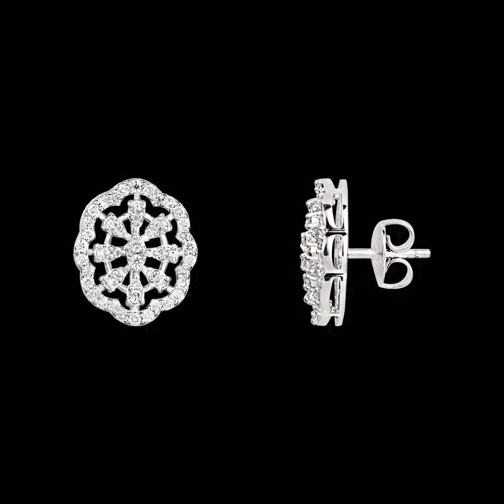 Studs – 14K White Gold | Gharenu GH004ERGBSP3010286