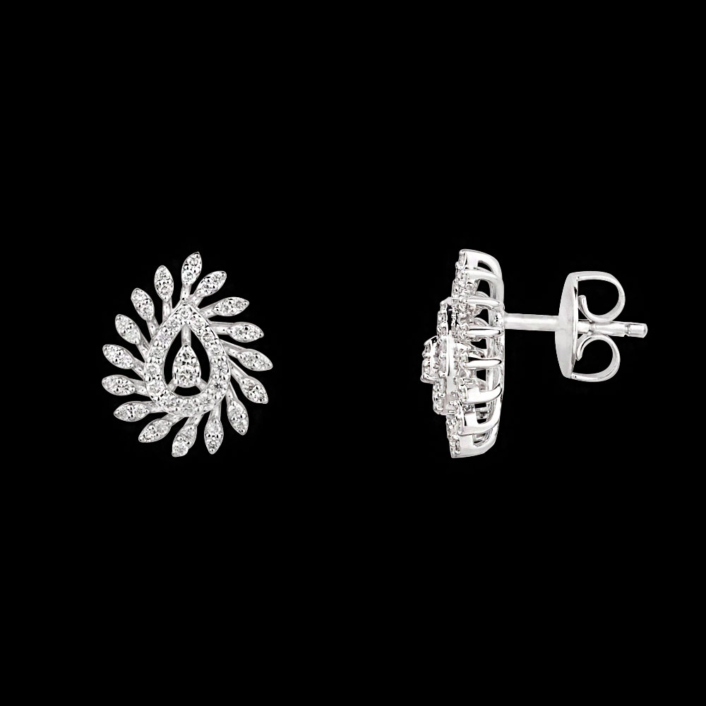 Studs – 14K White Gold | Gharenu GH004ERGBSP3010287