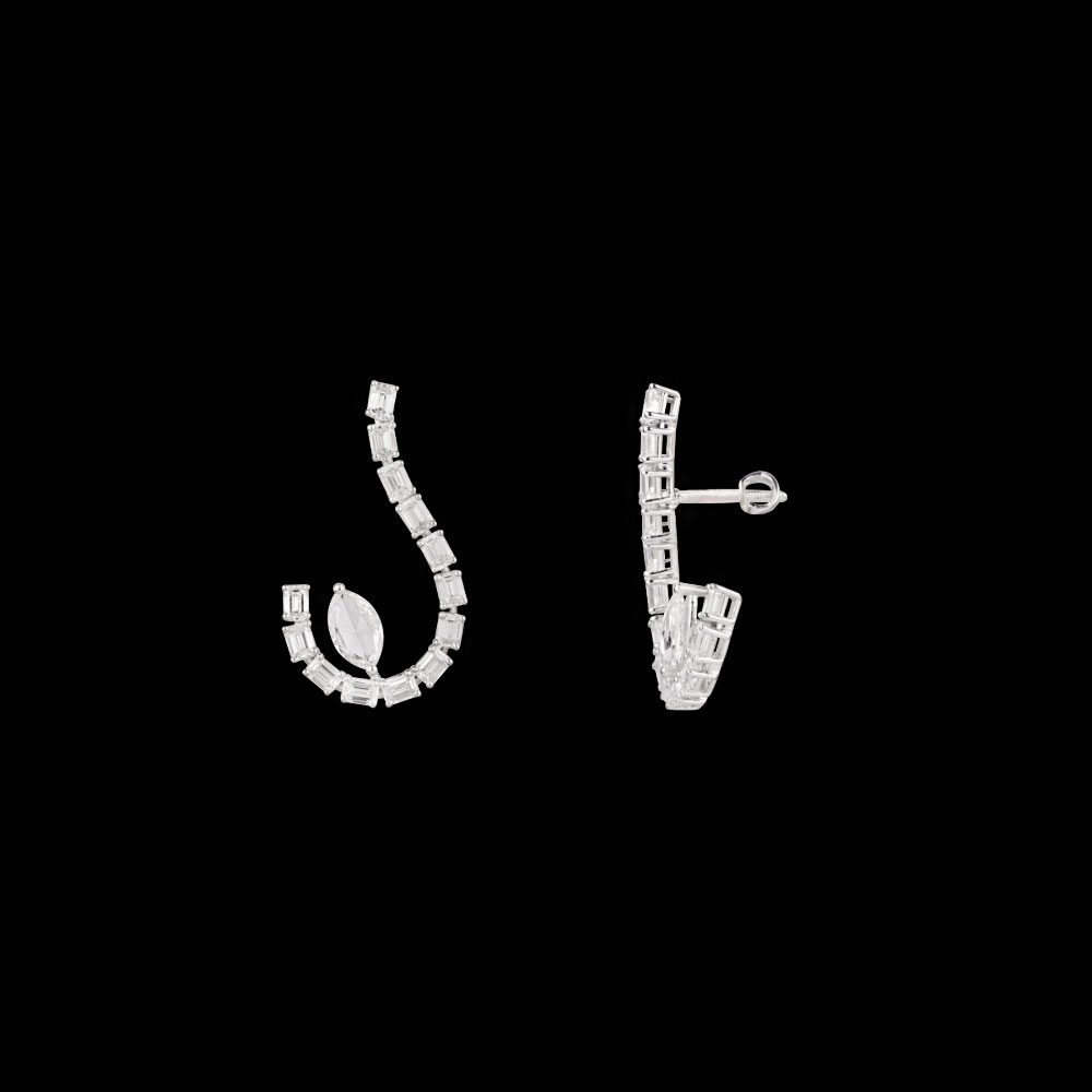 Studs – 14K White Gold | Gharenu GH004ERGSKH-181 Studs – 14K White Gold | Gharenu GH004ERGSKH-181