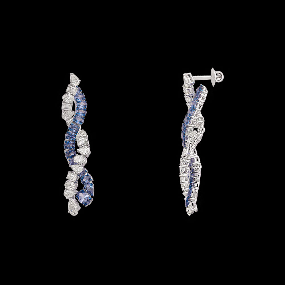 Danglers – 14K White Gold | Gharenu GH004NENDP13084(B)