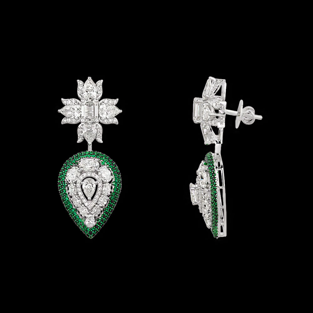 Danglers – 14K White Gold | Gharenu GH004NENDPE190084(E)