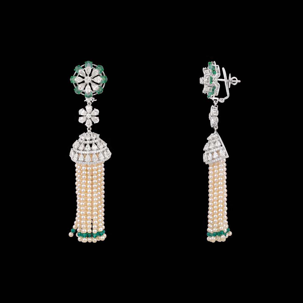 Danglers – 14K White Gold | Gharenu GH004NENDPE190089(E)