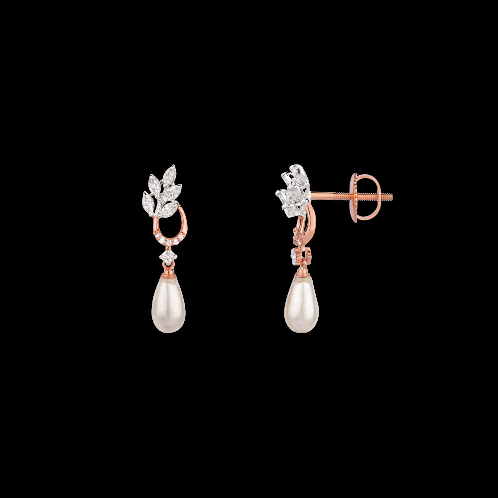 18K Two Tone (Rose Gold + White Gold) DANGLERS